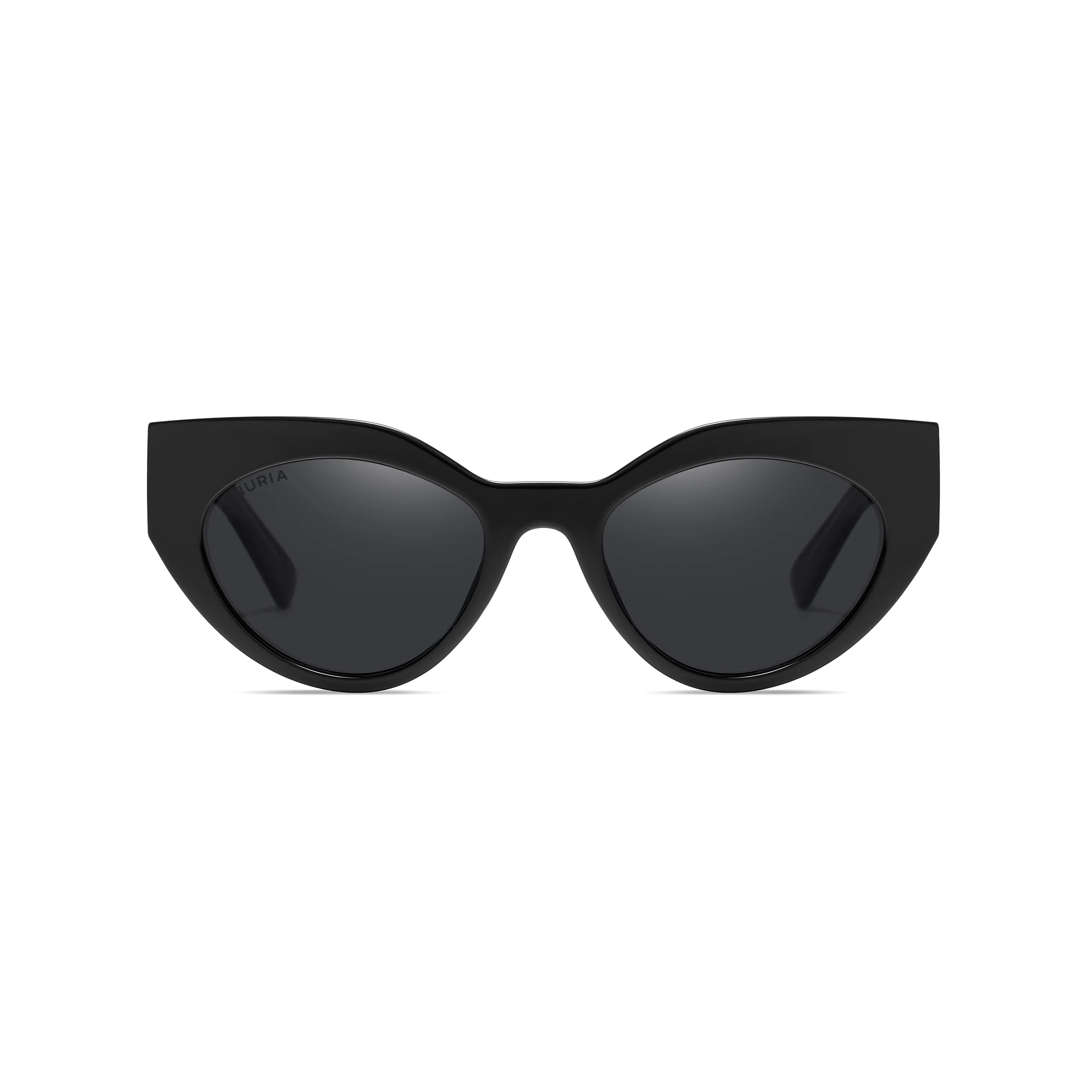 Ochelari de Soare - Ochelari de Soare NURIA cu Ramă Cat-Eye Santiago Sunset Black