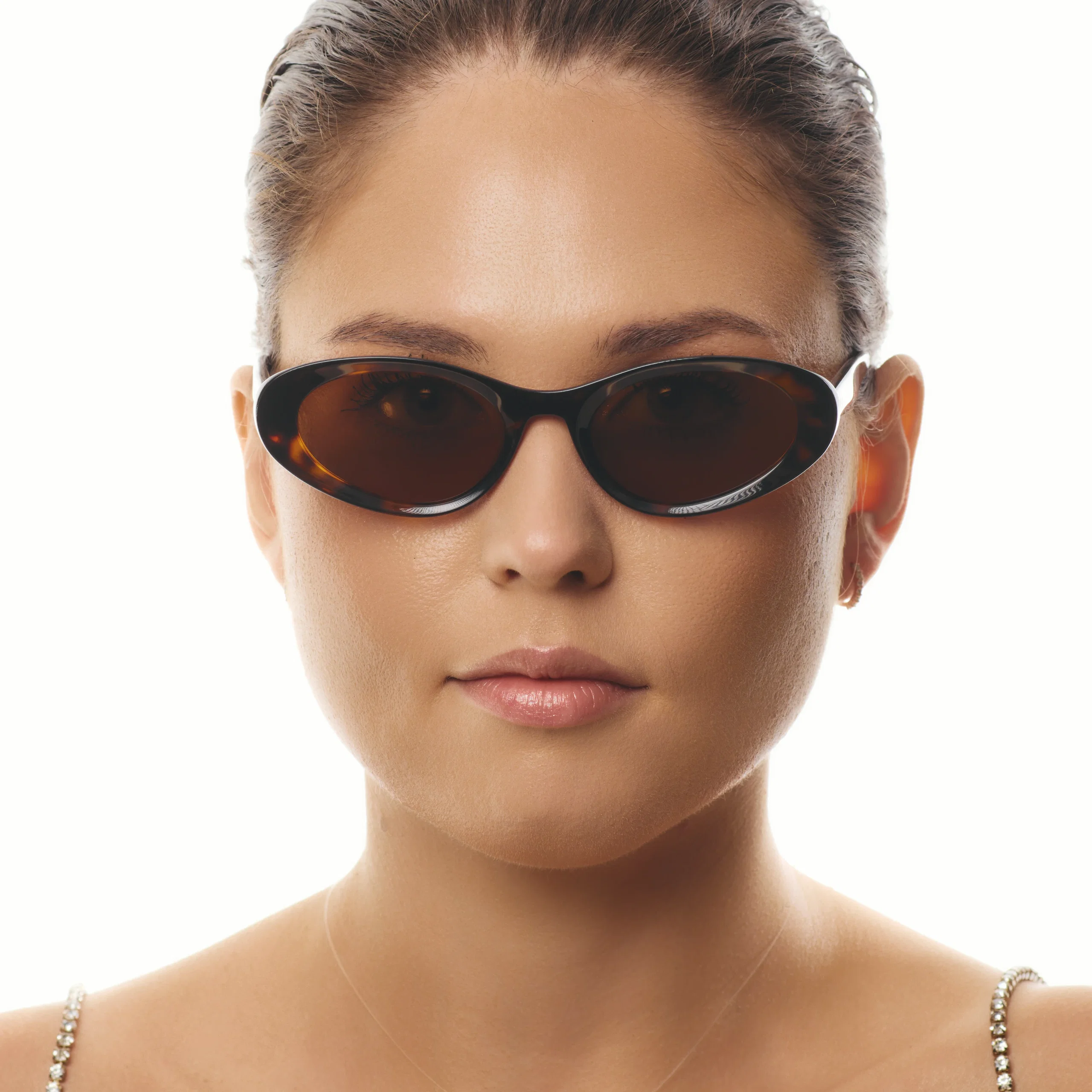 Ochelari de soare pentru femei - Ochelari de Soare NURIA cu Ramă Cat-Eye Scarlet Fawn Sable Tortoise