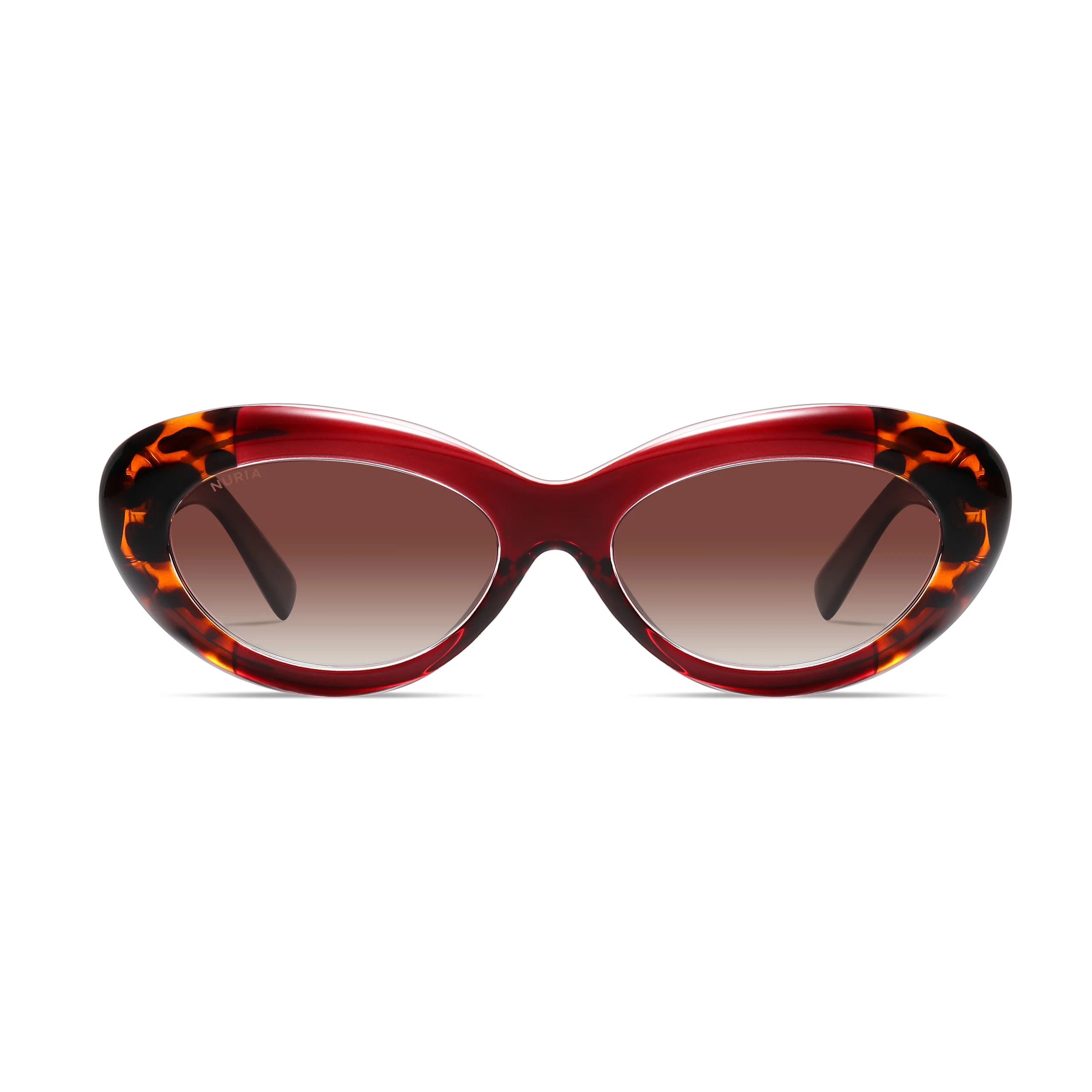 Ochelari Femei - Ochelari de Soare NURIA cu Ramă Cat-Eye Sunset Serenade Ruby Tortoise