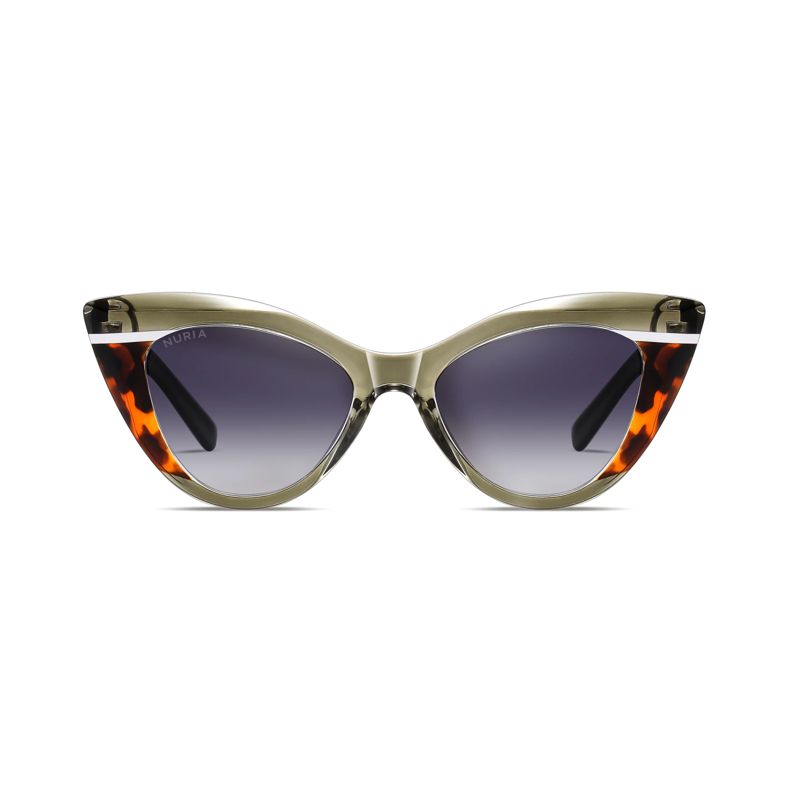 Ochelari de Soare - Ochelari de Soare NURIA cu Ramă Cat-Eye Twilight Allure Olive Tortoise