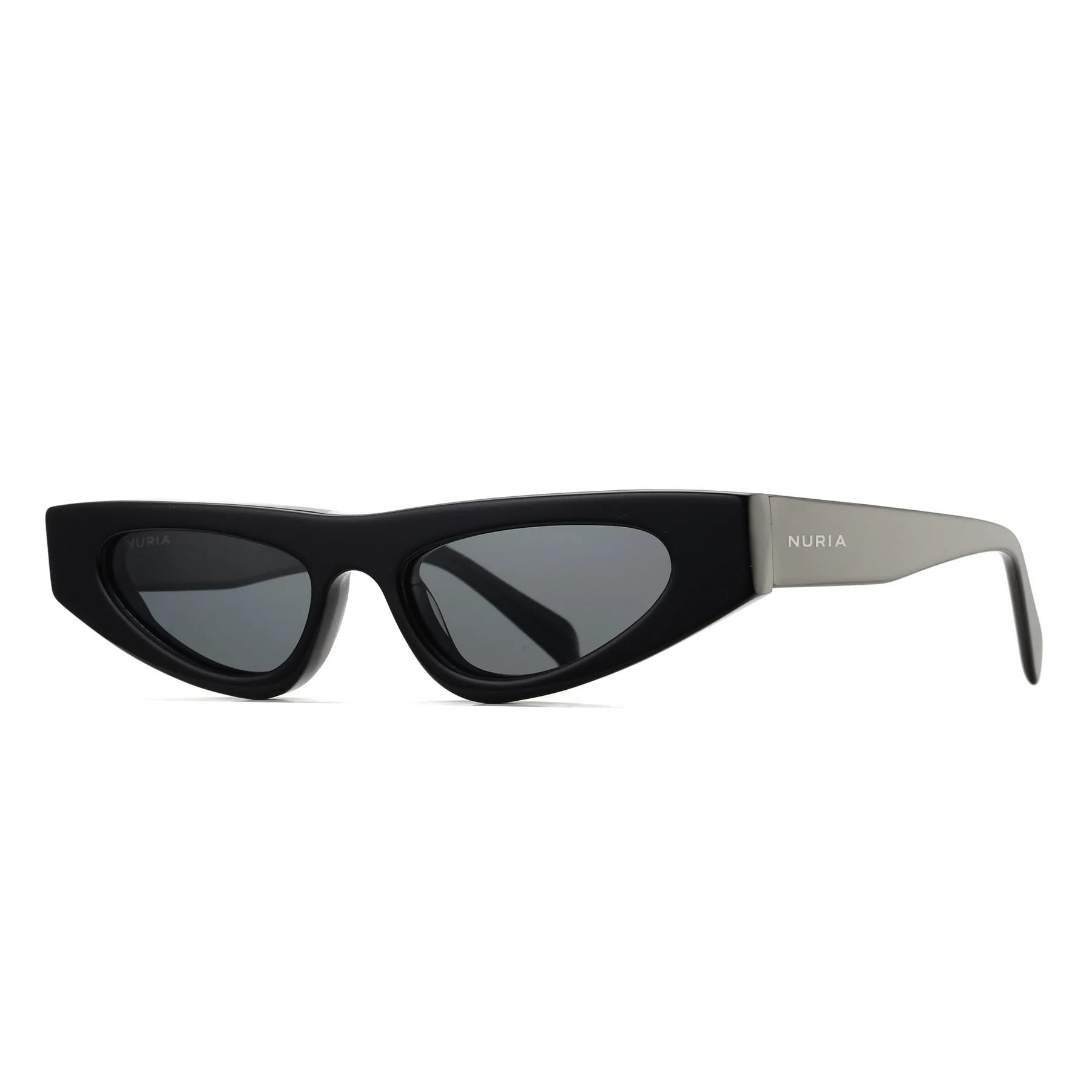 Ochelari de soare pentru femei - Ochelari de Soare NURIA cu Ramă Cat-Eye Vixen Slate Black