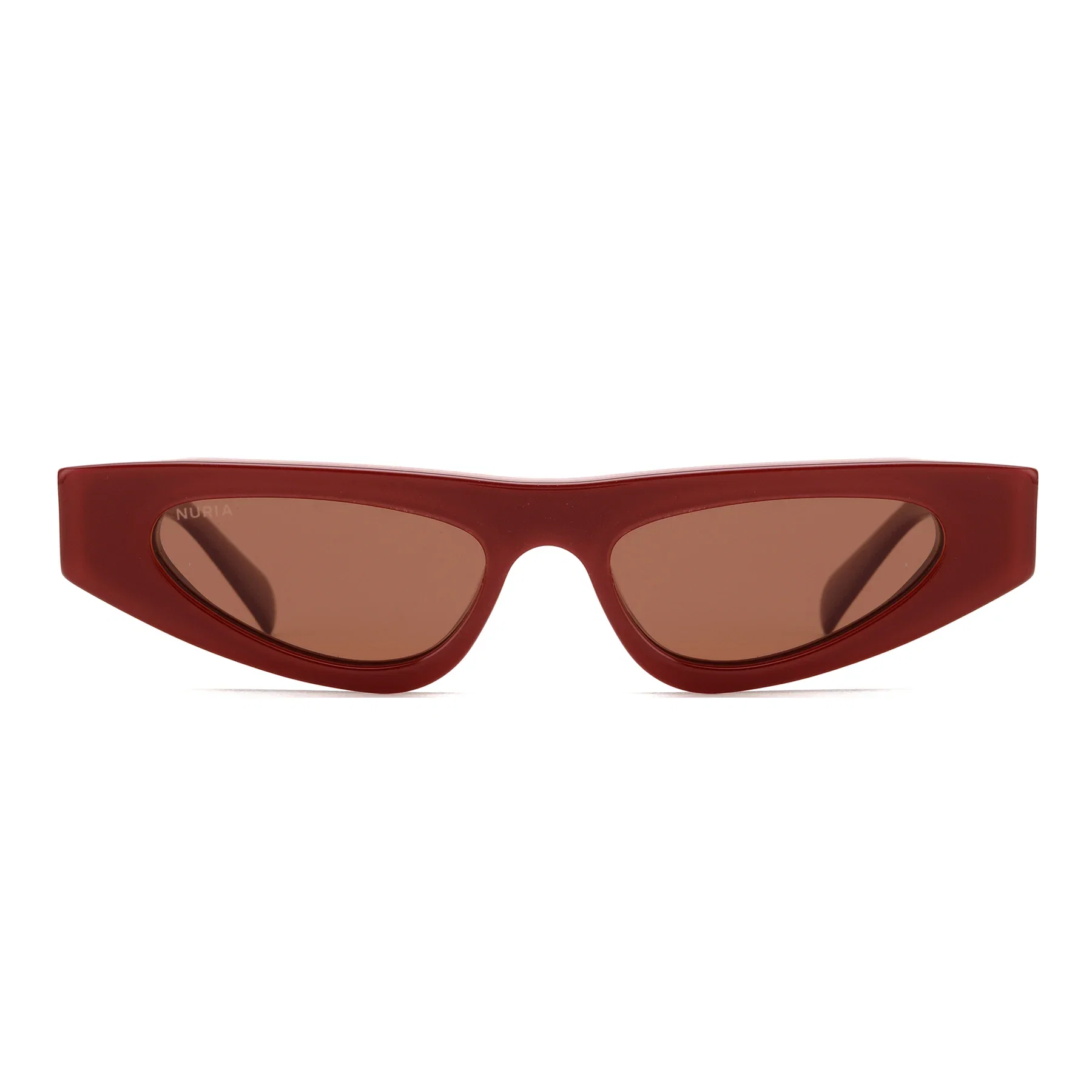 Ochelari de soare pentru femei - Ochelari de Soare NURIA cu Ramă Cat-Eye Vixen Slate Garnet Red