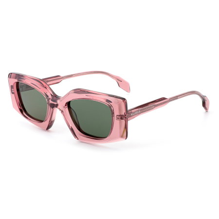 Ochelari Femei - Ochelari de Soare NURIA cu Ramă Dreptunghiulară Garnet Haze Rose Smoke