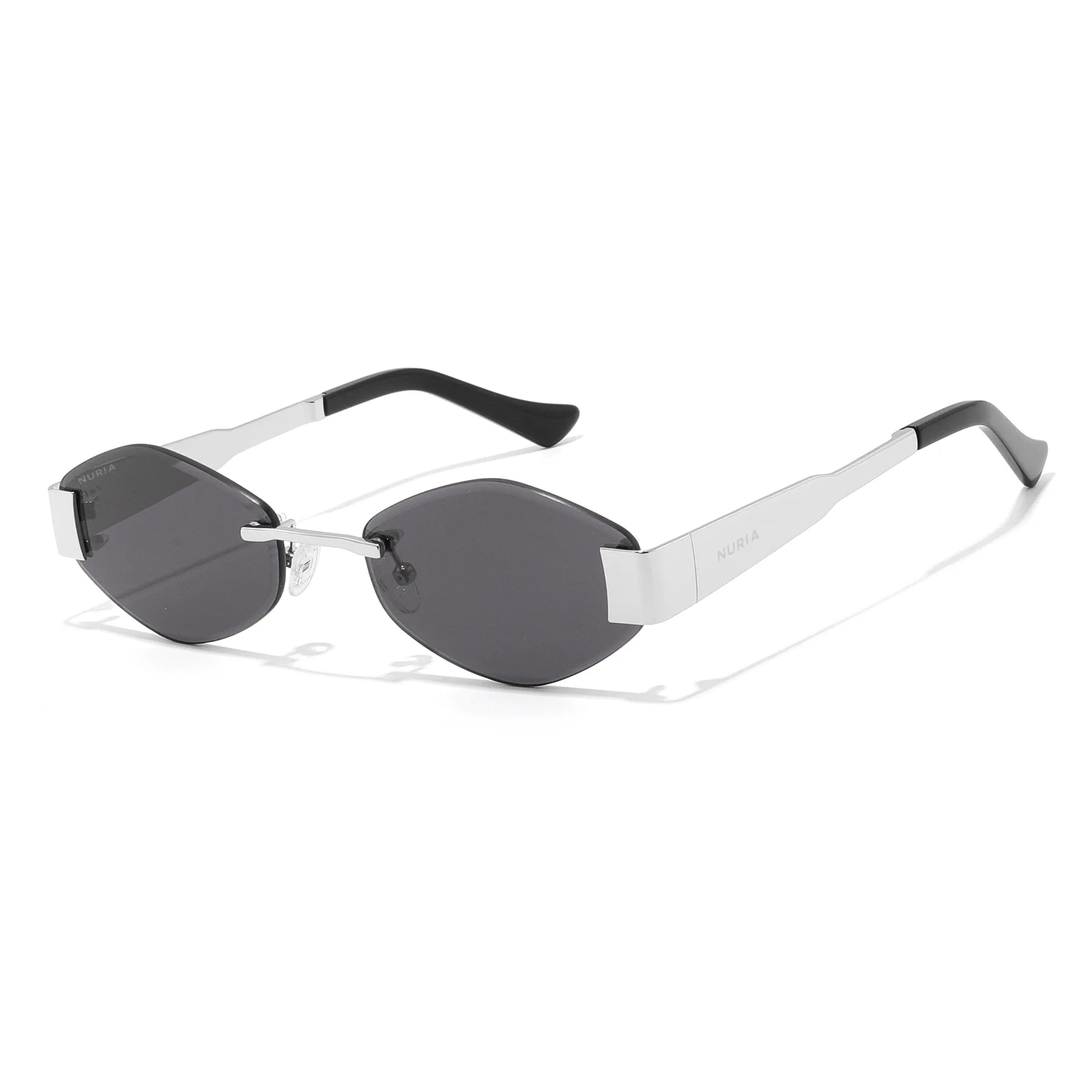 Ochelari de soare pentru femei - Ochelari de Soare NURIA cu Ramă Metalică Aria Gilt Platinum Noir