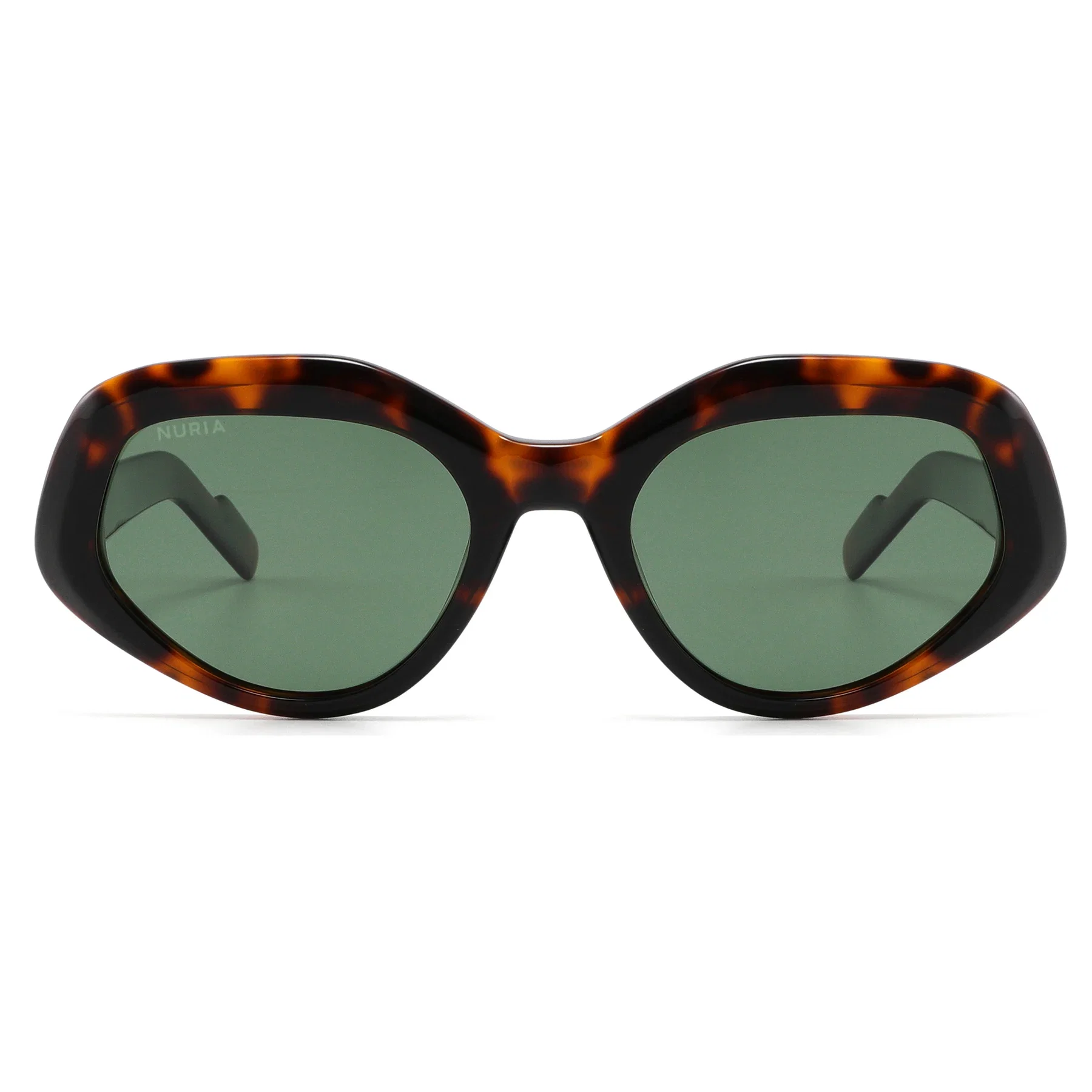 Ochelari Femei - Ochelari de Soare NURIA cu Ramă Oval-Octogonală Ember Cove Forest Tortoise