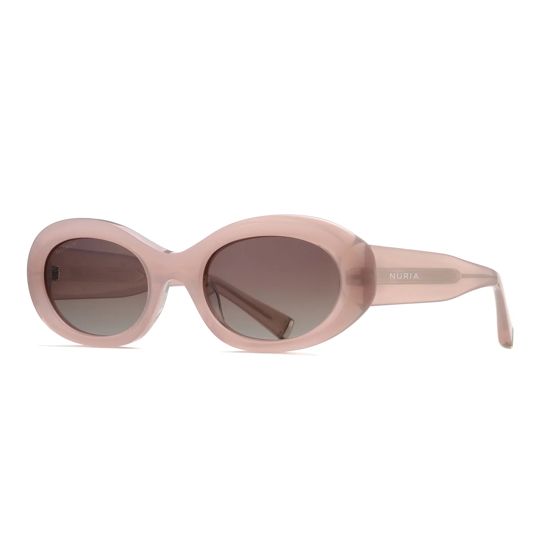 Ochelari Femei - Ochelari de Soare NURIA cu Ramă Ovală Velour Bloom Rose Dust