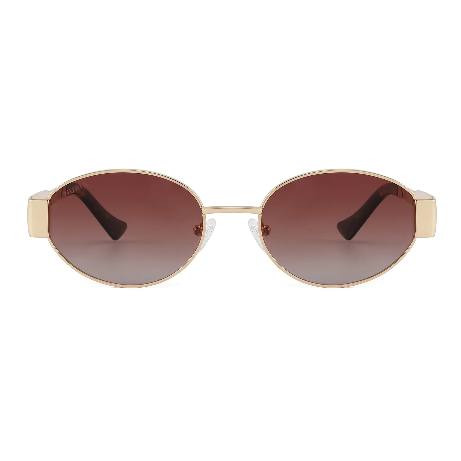 Ochelari de soare pentru femei - Ochelari de Soare NURIA cu Ramă Ovală Willow Halo Gold Umber