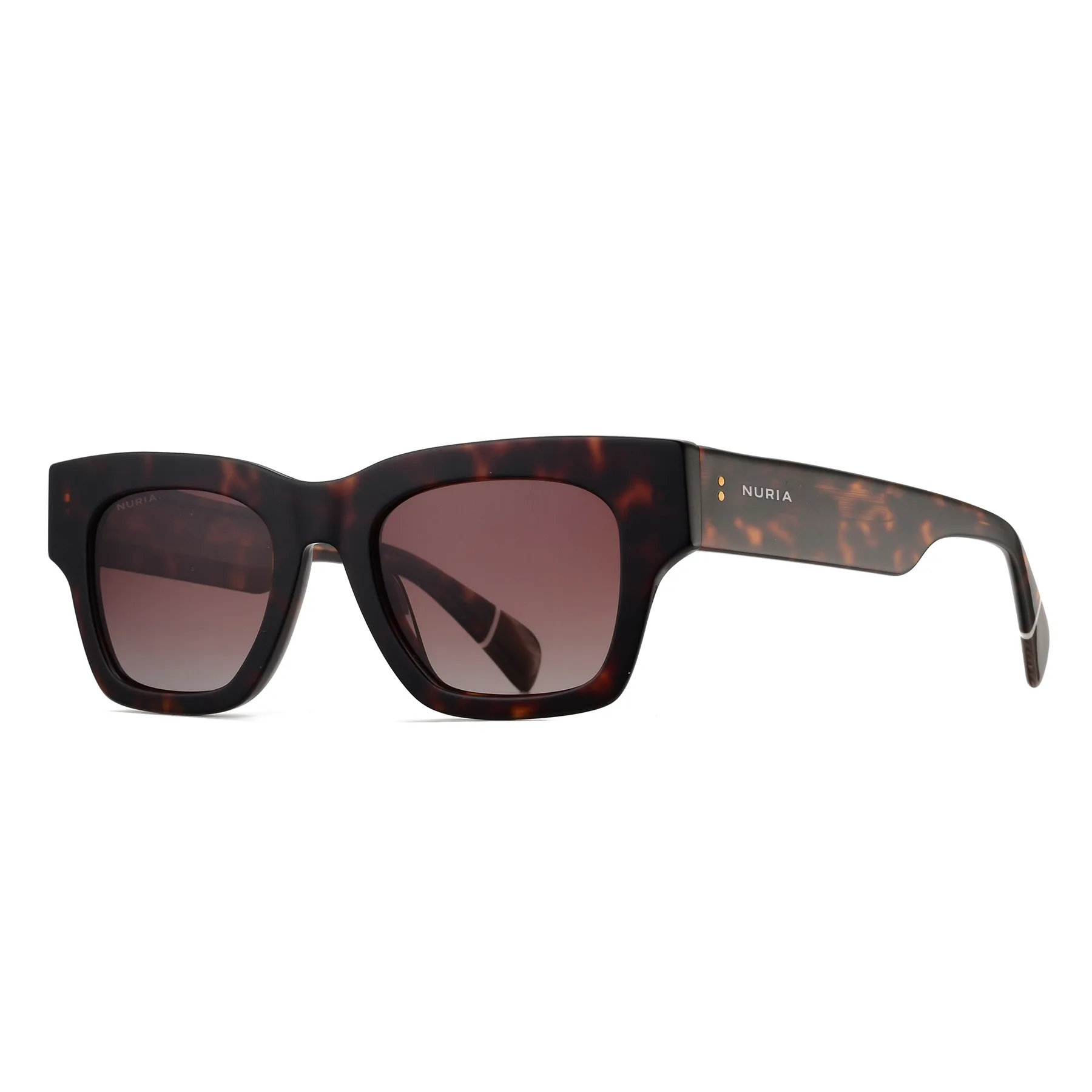 Ochelari Femei - Ochelari de Soare NURIA cu Ramă Pătrată Bramble Vault Cognac Tortoise