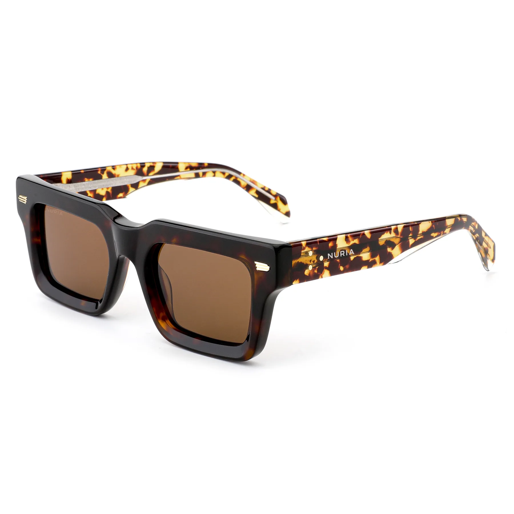 Ochelari Femei - Ochelari de Soare NURIA cu Ramă Pătrată Marigold Frame Marigold Tortoise
