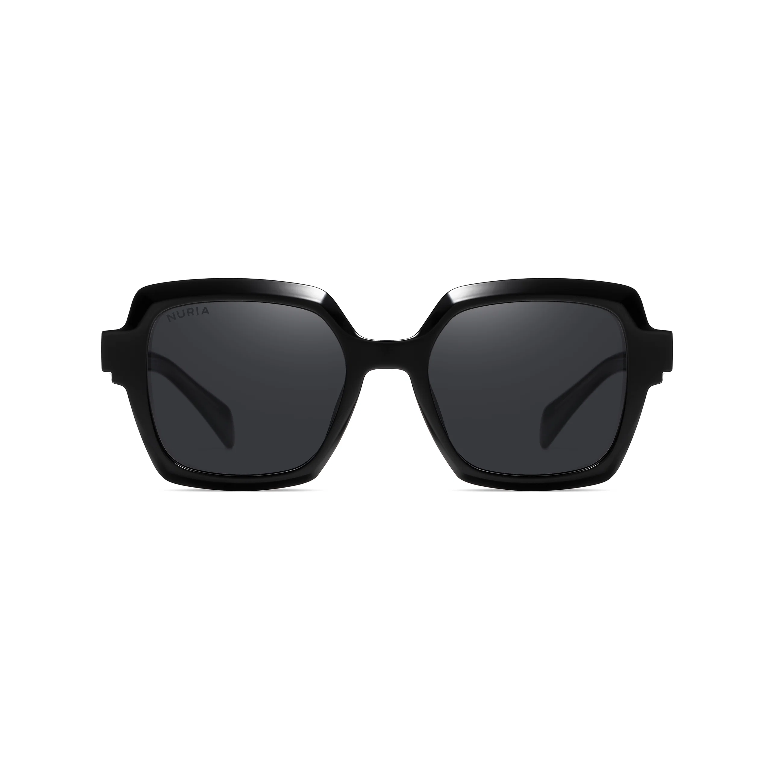 Ochelari Femei - Ochelari de Soare NURIA cu Ramă Pătrată Midnight Aura Black