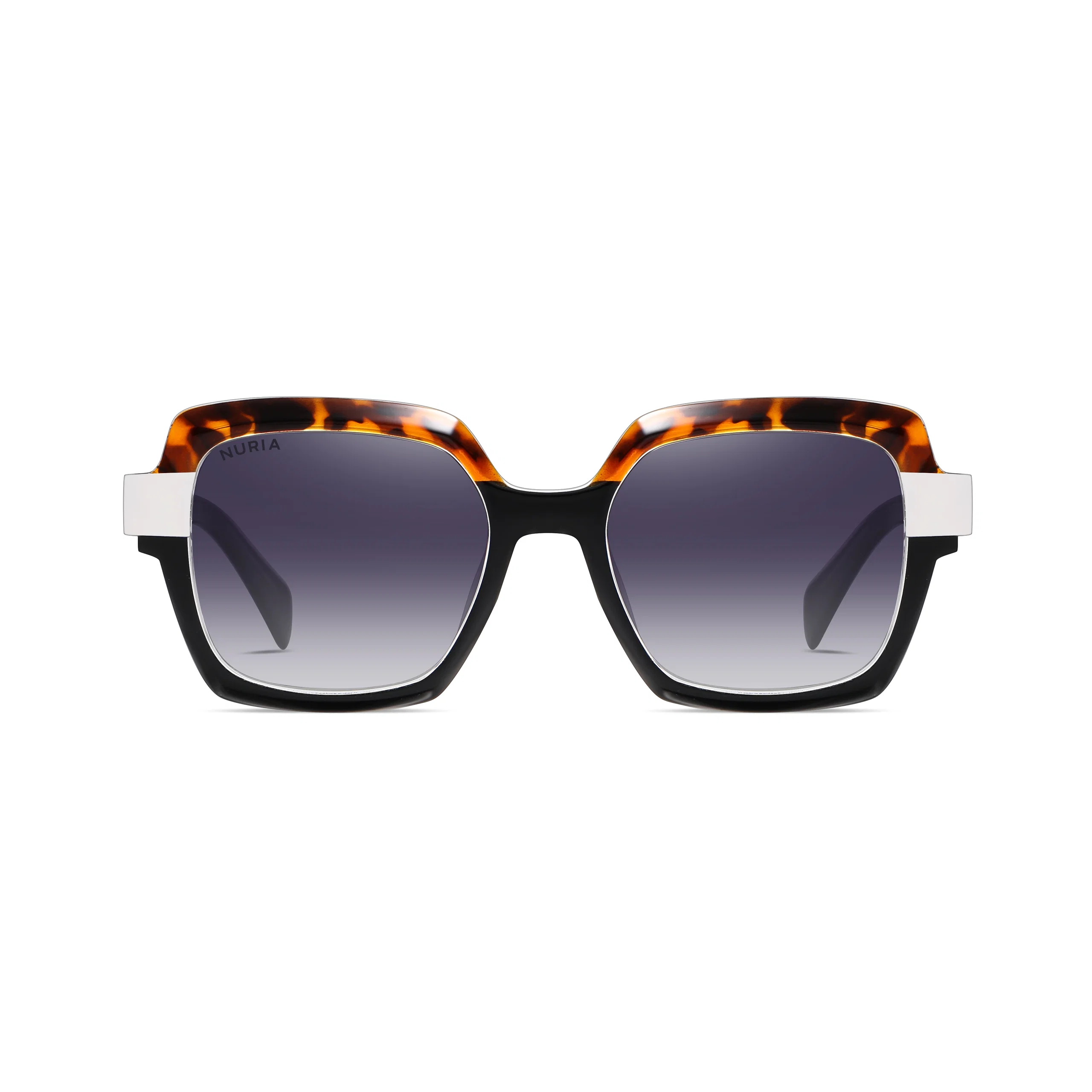 Ochelari Femei - Ochelari de Soare NURIA cu Ramă Pătrată Midnight Aura Black Tortoise