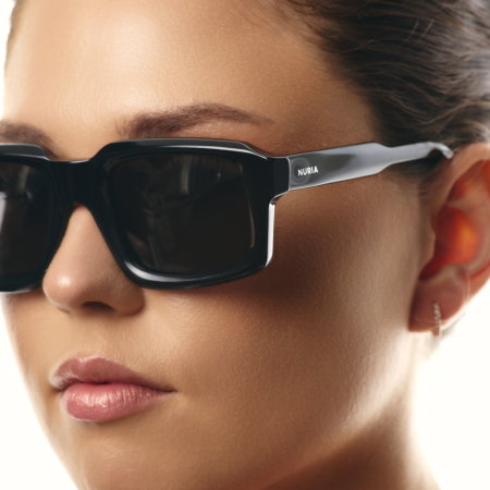 Ochelari de soare pentru femei - Ochelari de Soare NURIA cu Ramă Pătrată Onyx Ridge Black
