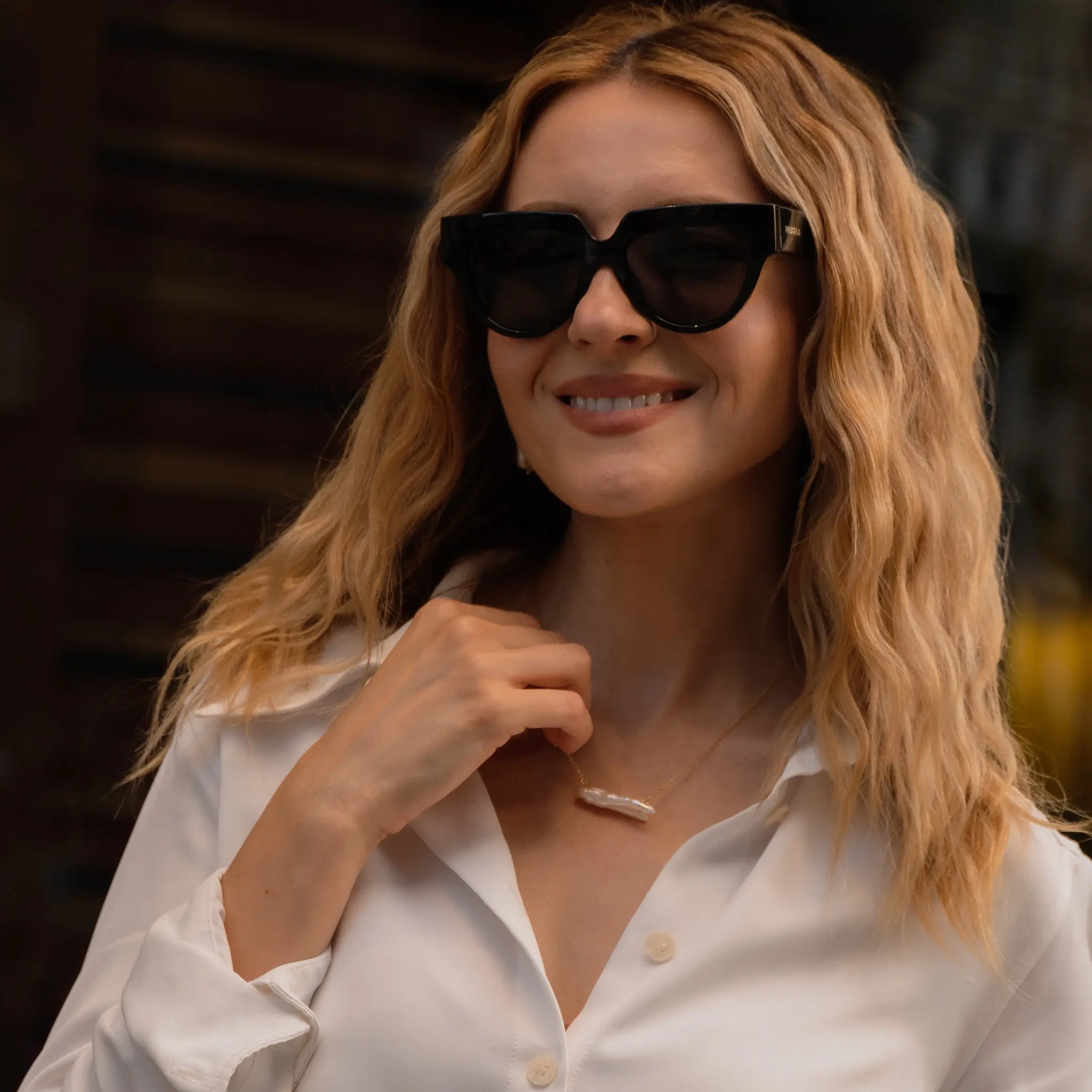 Ochelari Femei - Ochelari de Soare NURIA cu Ramă Pătrată Urban Edge Black
