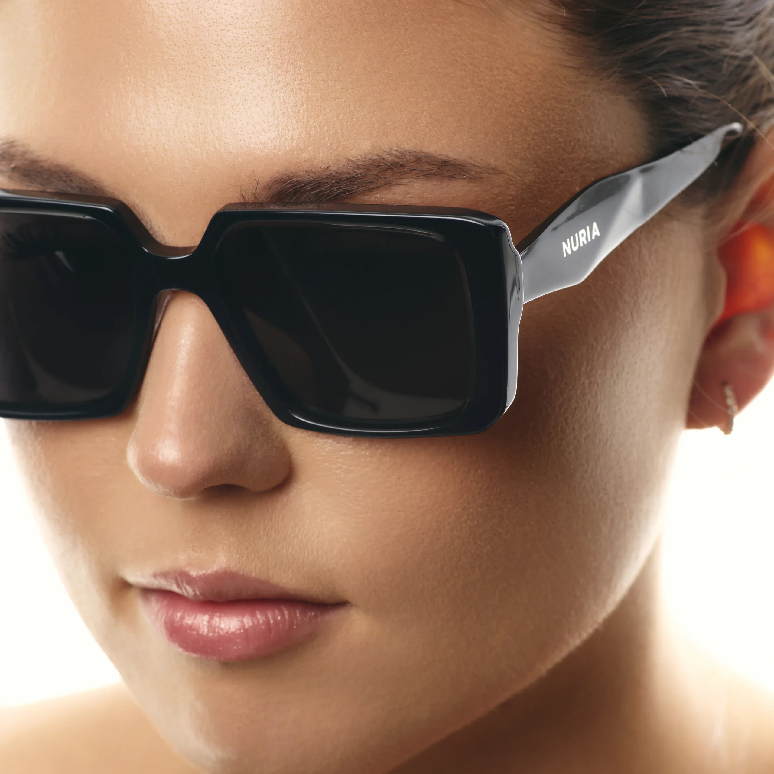 Ochelari de soare pentru femei - Ochelari de Soare NURIA cu Ramă Pătrată Velvet Mirage Black