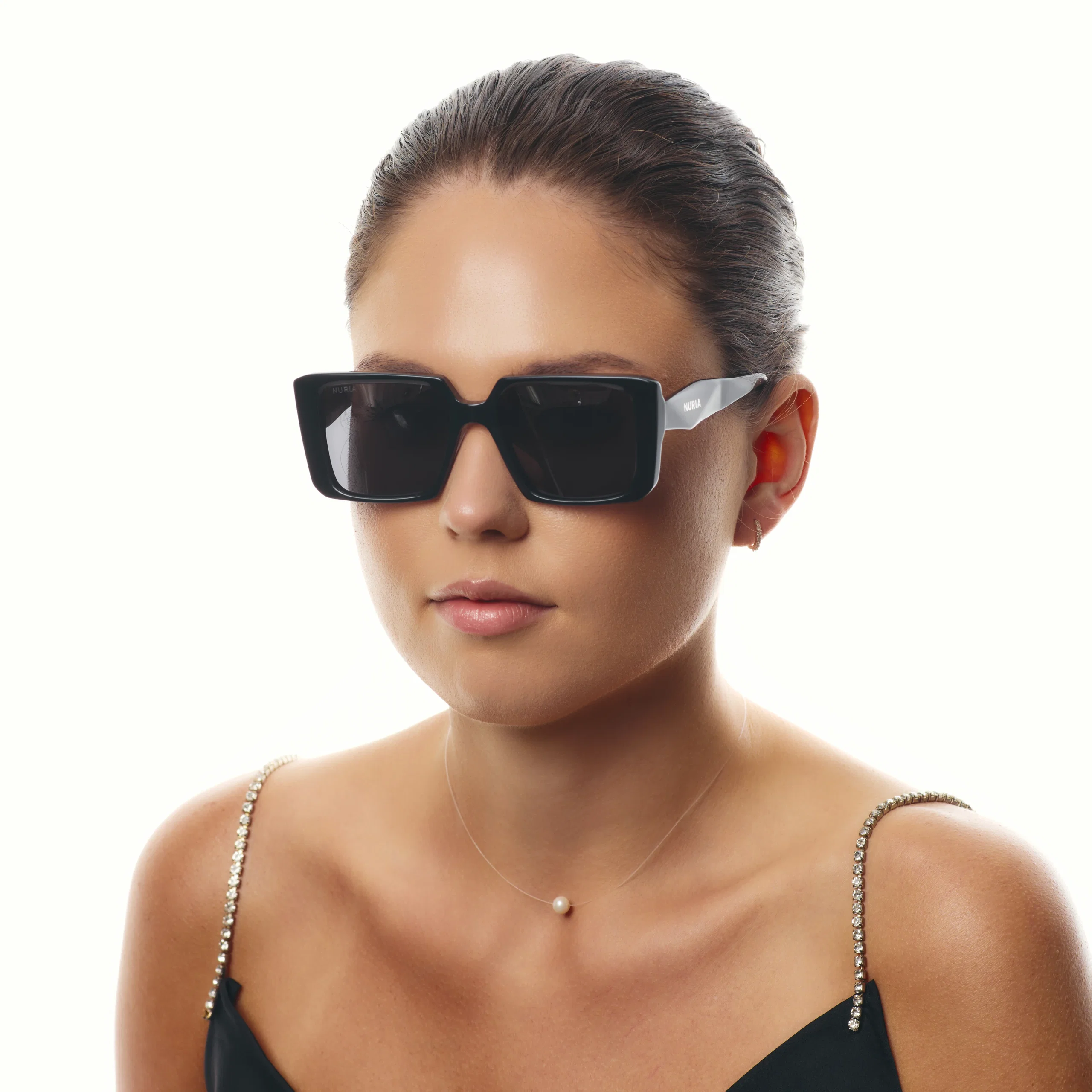 Ochelari de soare pentru femei - Ochelari de Soare NURIA cu Ramă Pătrată Velvet Mirage Black
