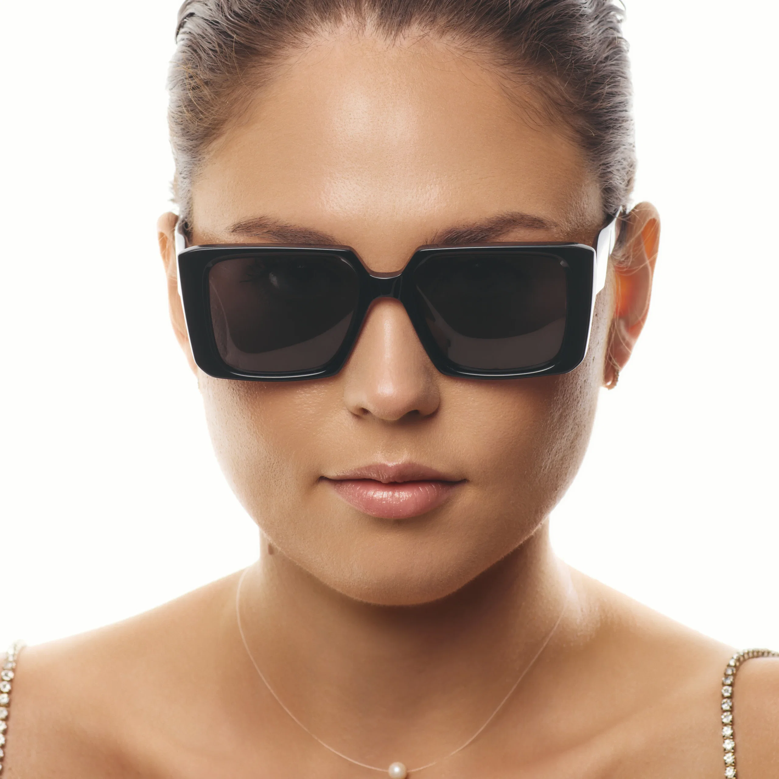 Ochelari de soare pentru femei - Ochelari de Soare NURIA cu Ramă Pătrată Velvet Mirage Black