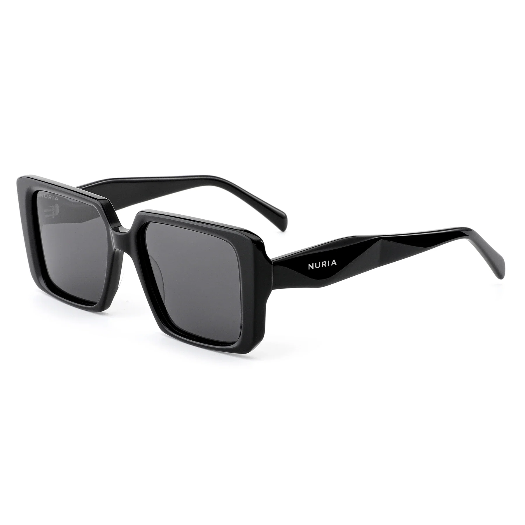 Ochelari Femei - Ochelari de Soare NURIA cu Ramă Pătrată Velvet Mirage Black
