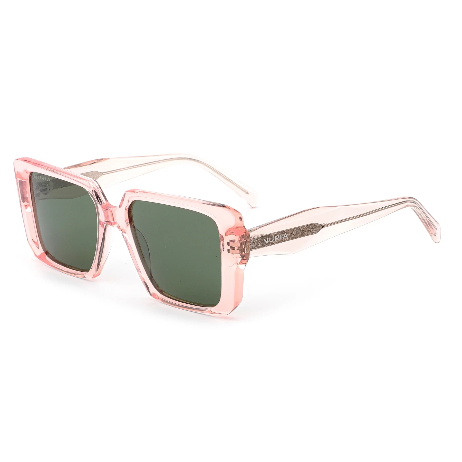 Ochelari Femei - Ochelari de Soare NURIA cu Ramă Pătrată Velvet Mirage Blush Pink