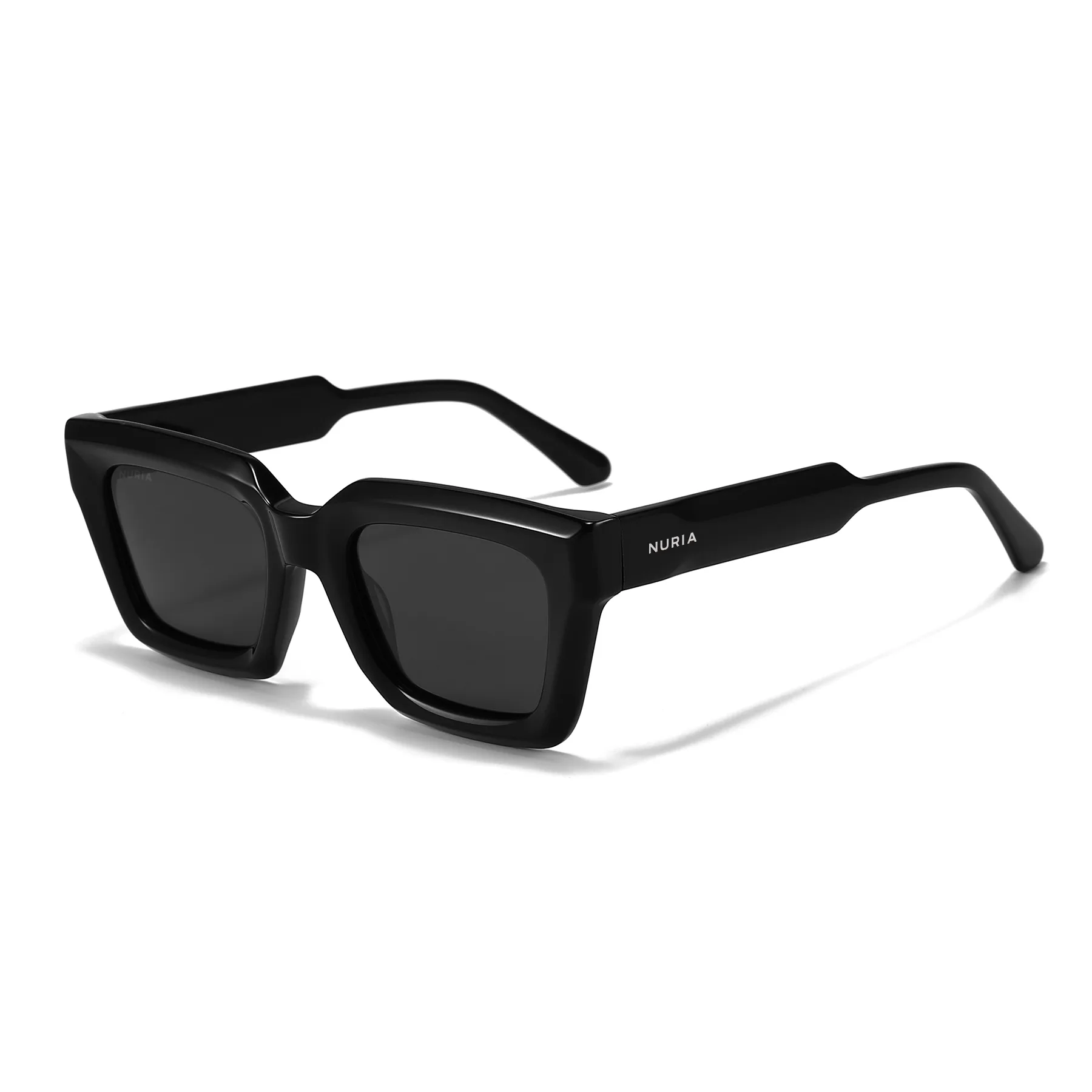 Ochelari Femei - Ochelari de Soare NURIA cu Ramă Rectangulară Cobalt Reef Black