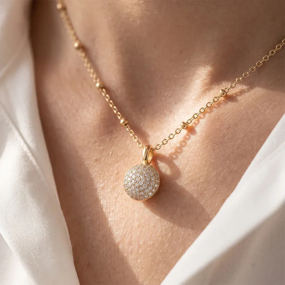 Seturi bijuterii statement - Set Colier și Brățară Statement Sparkle Auriu
