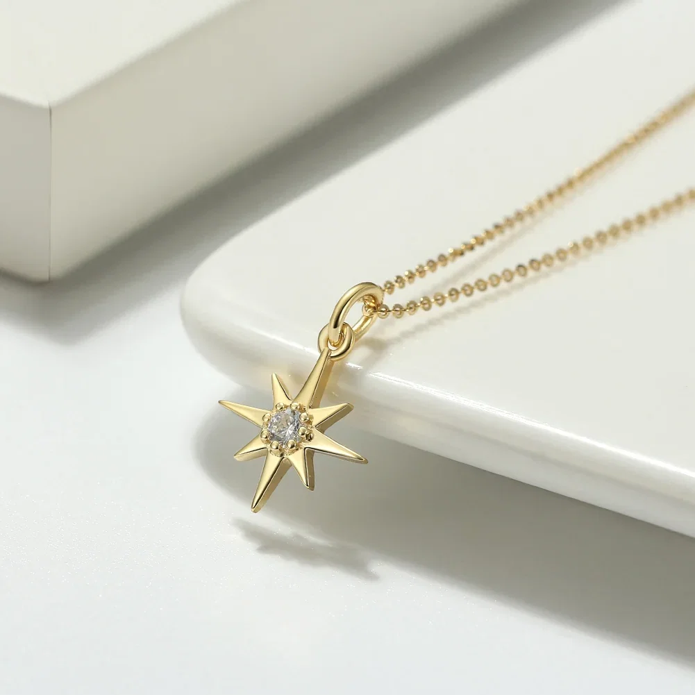 Seturi Bijuterii - Set Colier și Cercei din Argint North Star Gold