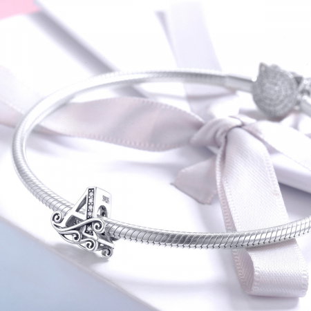 Talismane din argint - Talisman din argint Fairytale Litera A