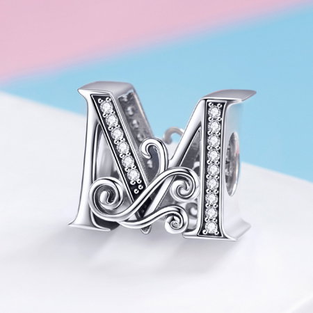Talismane - Talisman din argint Fairytale Litera M