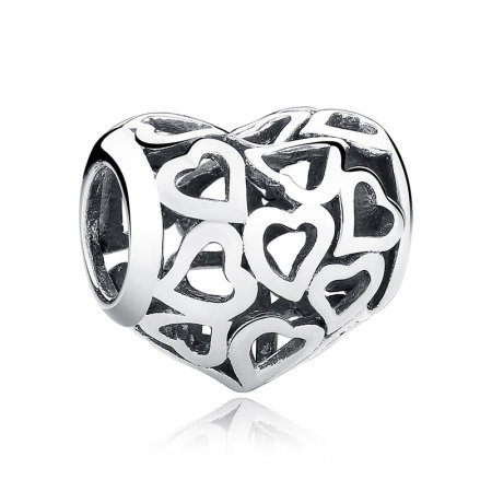 Talismane - Talisman din argint Hearts Pave