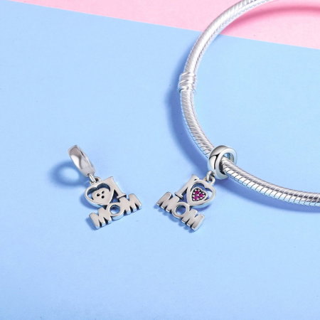 Talismane - Talisman din argint I Love Mom
