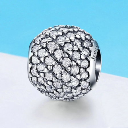 Talismane - Talisman din argint Pave Globe