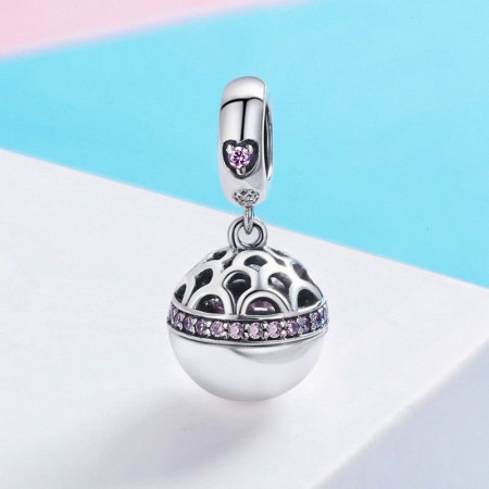 Talismane - Talisman din argint Pink Heart Box