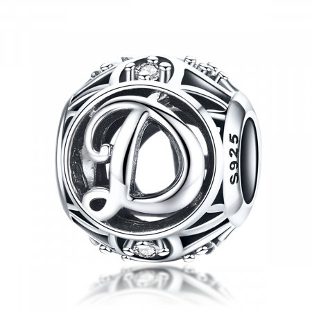 Talismane - Talisman din argint Spark Litera D