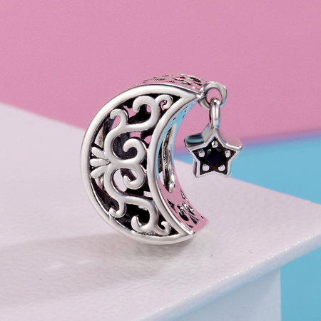 Talismane - Talisman din argint Star and Moon