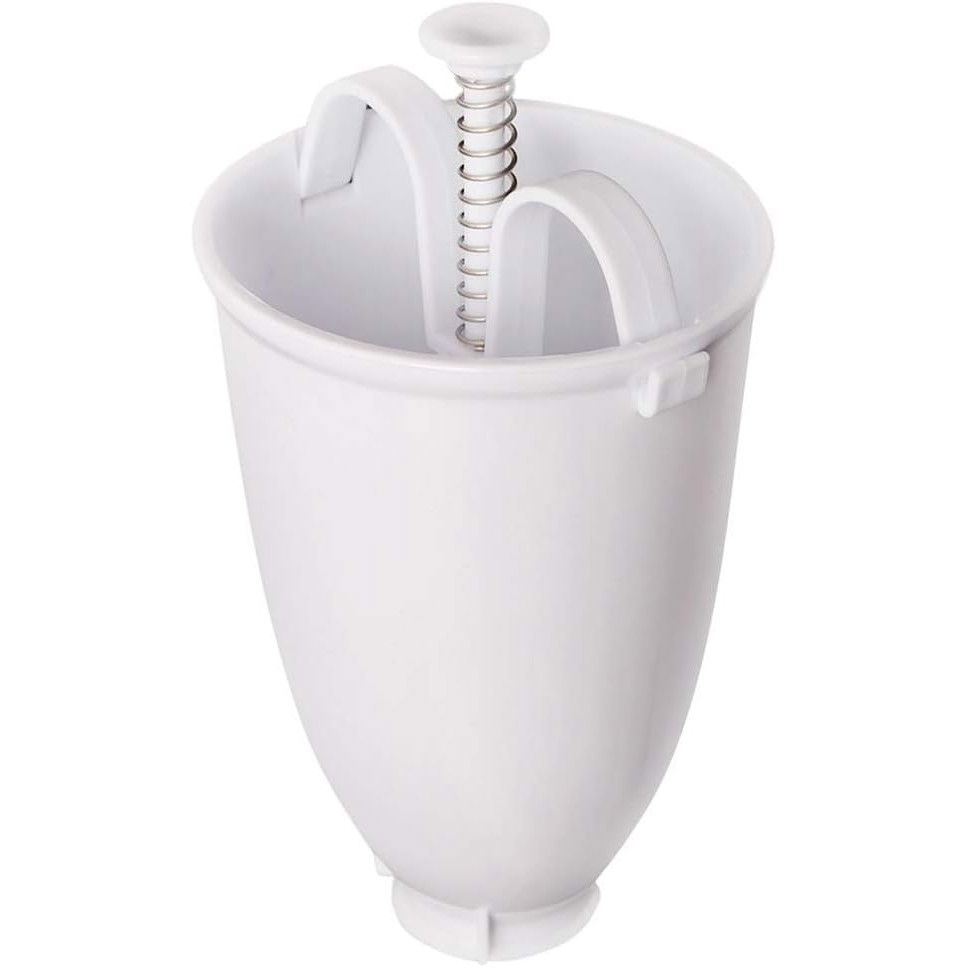 Accesoriu de bucatarie pentru gogosi, dozator pentru aluat, dispozitiv manual, forma de gogosi, pentru gatit, 18x10x10 cm, alb [1]