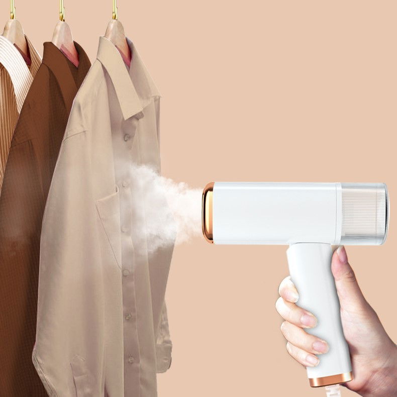 Aparat de calcat vertical portabil cu abur, putere 1000w, rezervor de 100 ml, priza, functie anti calcar si auto curatare, pliabil, 15x17x7.5 cm, alb [13]