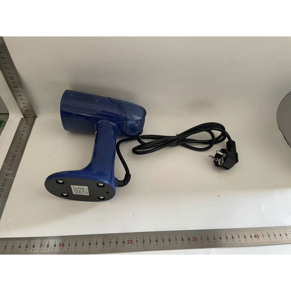 Aparat de calcat vertical portabil cu abur, putere 1500w, rezervor detasabil de 138ml, priza, functie anti calcar si auto curatare, pliabil, cu perie, 20x10.5x8 cm, albastru [2]