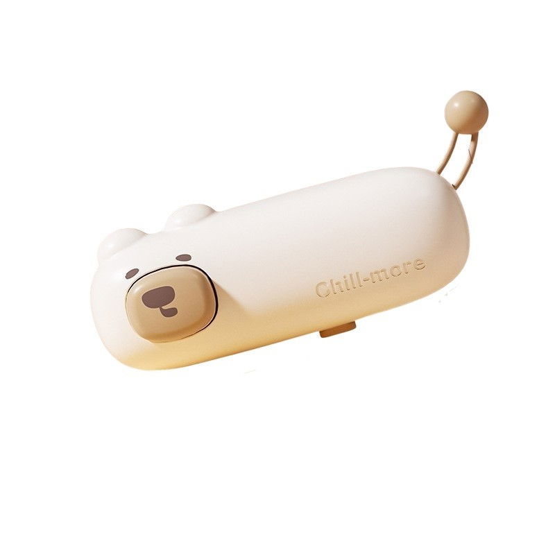 Aparat de sigilat ambalaje, incarcare usb tip c, 400 mah, 10.2 x 3.7 x 4.3 cm, model ursulet, maro [9]