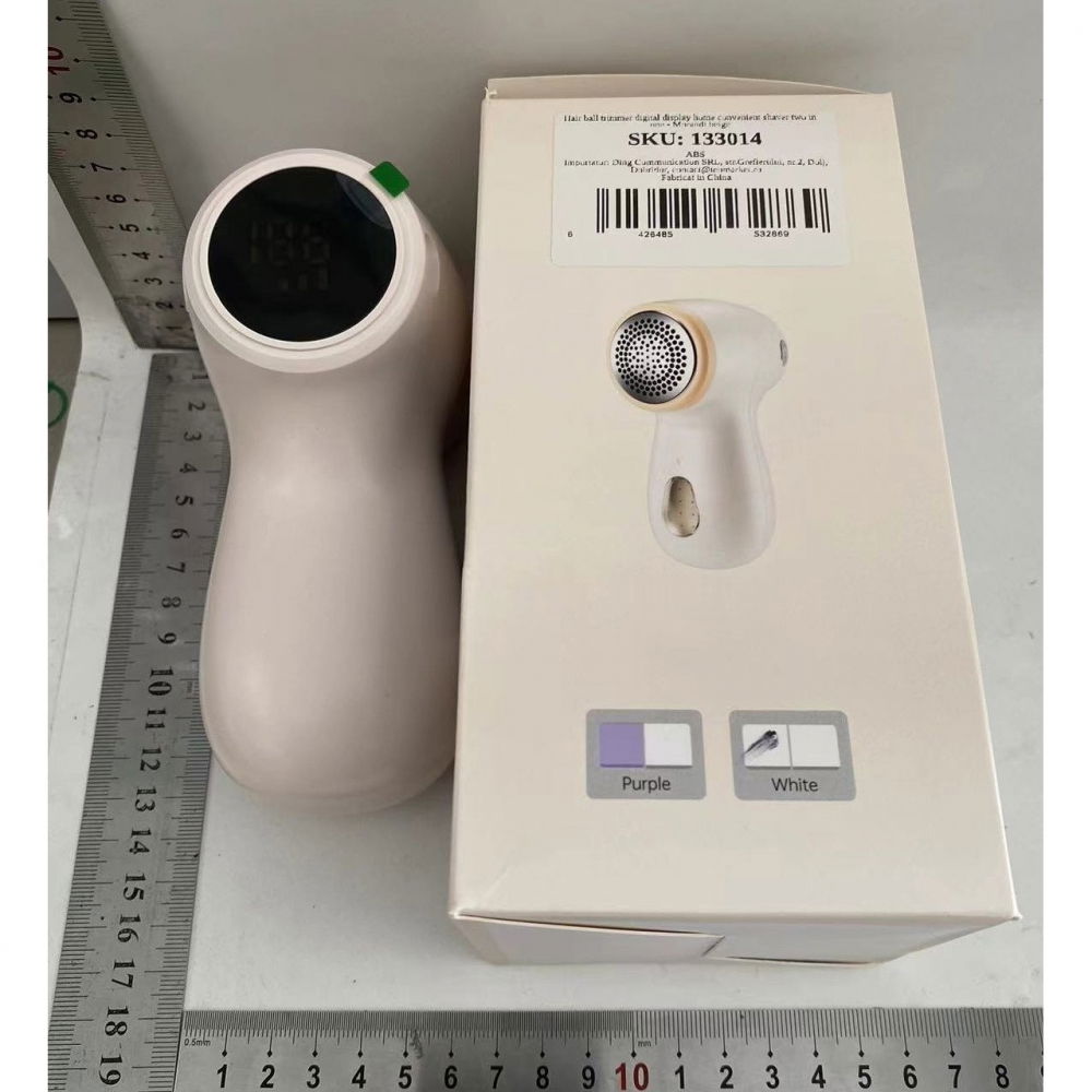 Aparat electric de curatat scame 2in1, indepartare scame si aspirare, 15 x 8.5 cm, din abs si otel inoxidabil, incarcare usb tip c, bej [2]