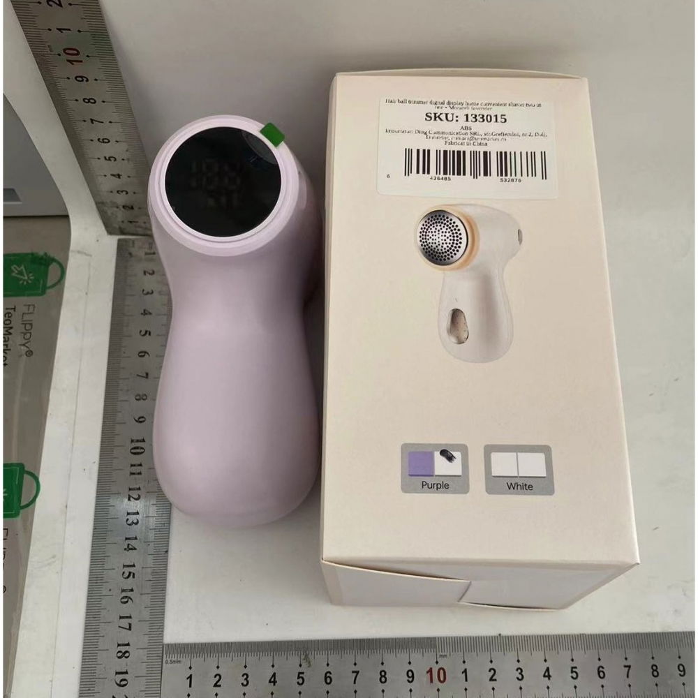 Aparat electric de curatat scame 2in1, indepartare scame si aspirare, 15 x 8.5 cm, din abs si otel inoxidabil, incarcare usb tip c, mov [3]