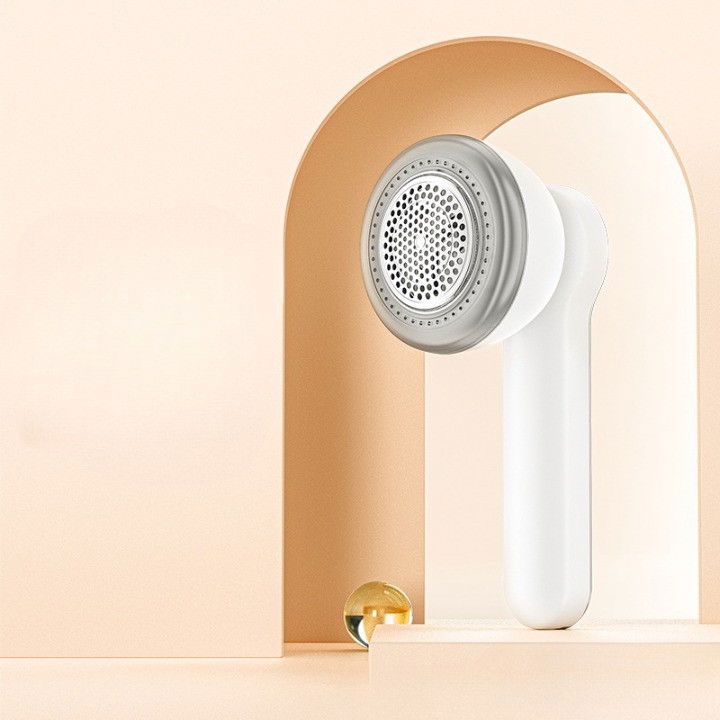 Aparat pentru curatat scame, par si praf, pentru diferite tipuri de material, cu lame din otel inoxidabil, incarcare prin usb type-c, cu perie de curatare si cablu usb incluse, alb, 20 x 8.8 x 8.5 cm [3]