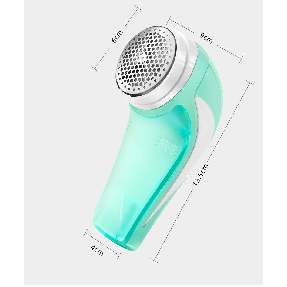 Aparat pentru curatat scame, par si praf, pentru diferite tipuri de material, cu lame din otel inoxidabil, incarcare prin usb type-c, cu perie de curatare si cablu usb incluse, 13.5x9 cm, verde [4]