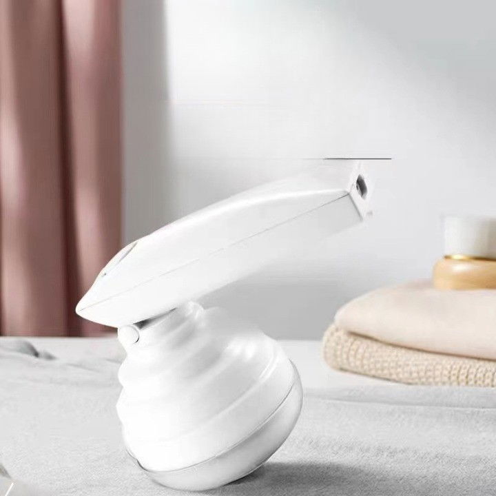 Aparat pentru curatat scame, par si praf, trimmer pentru diferite tipuri de material, cu lame din otel inoxidabil, maner flexibil, incarcare prin usb, 13x8 cm, alb [9]