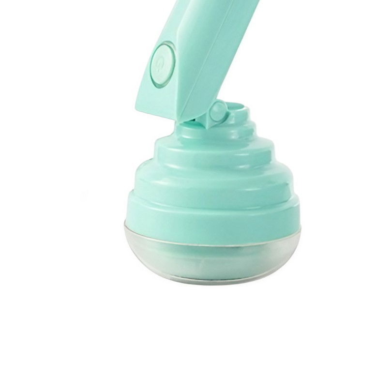 Aparat pentru curatat scame, par si praf, trimmer pentru diferite tipuri de material, cu lame din otel inoxidabil, maner flexibil, incarcare prin usb, 13x8 cm, verde [4]