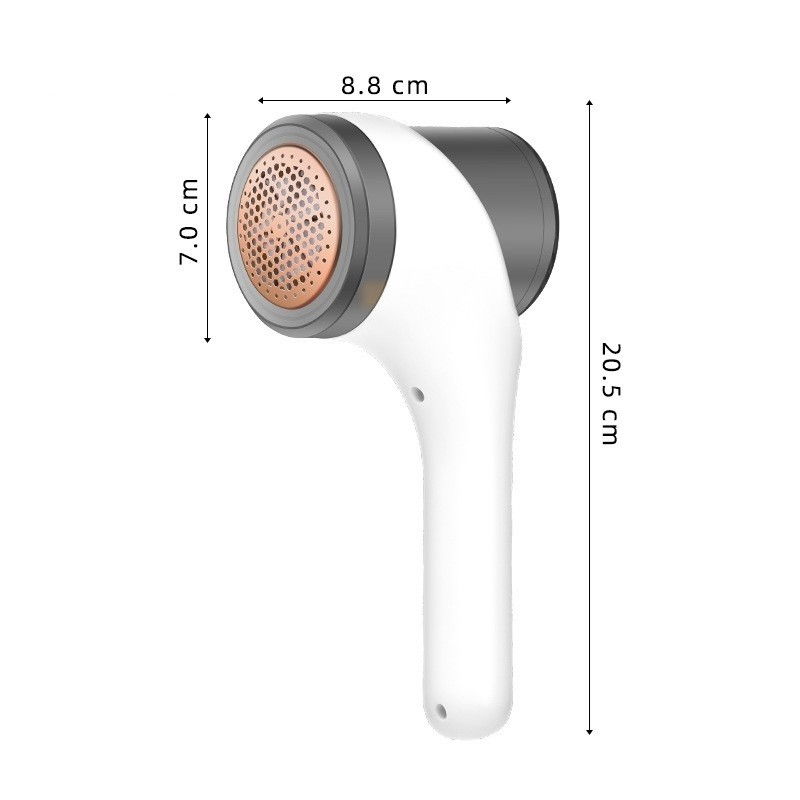 Aparat scame si par haine, electric, usb inclus, periuta curatare, pentru diferite tesaturi, 3 trepte, 20.5 x 8.8 x 7 cm, alb [4]