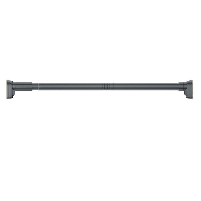 Bara telescopica multifunctionala, din otel inoxidabil si abs, utilizare universala, extensie 185 - 205 cm, fara perforare perete, gri [11]