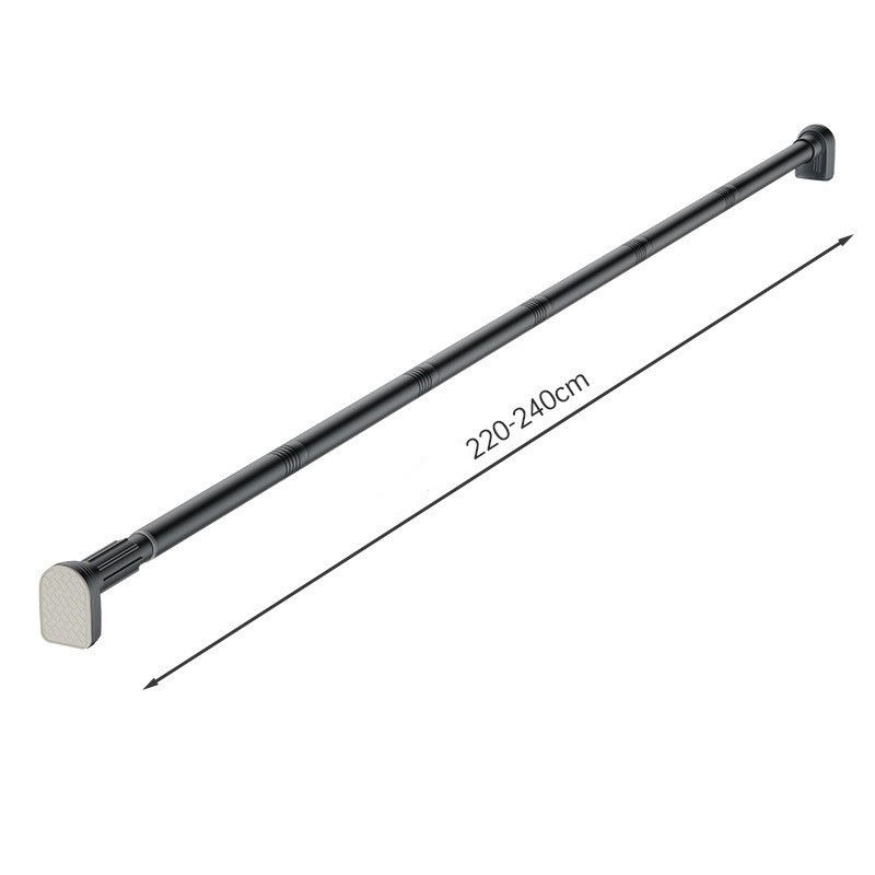 Bara telescopica multifunctionala, din otel inoxidabil si abs, utilizare universala, extensie 220 - 240 cm, fara perforare perete, gri [3]