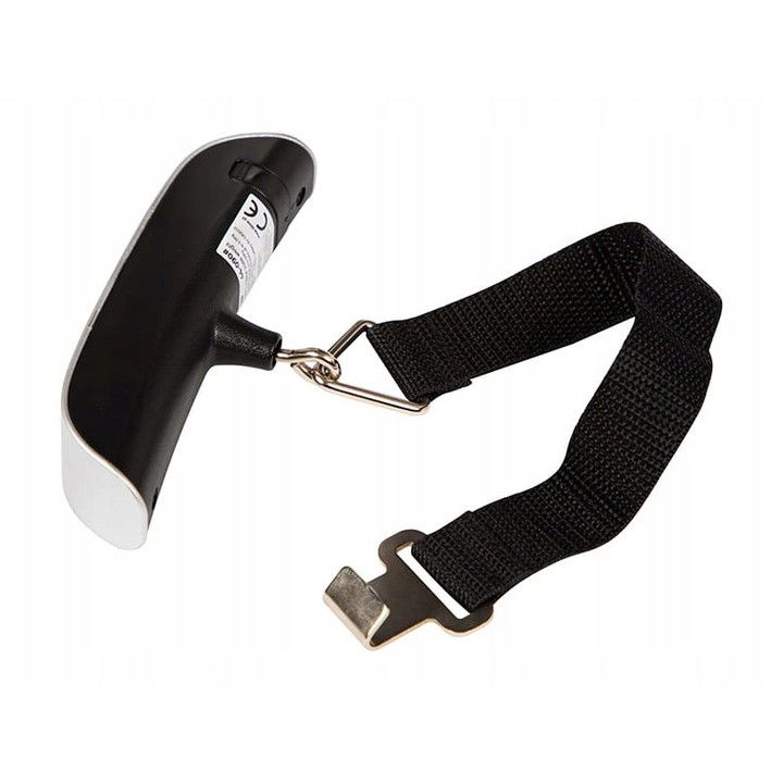 Cantar digital de mana curea, cantar portabil, cantarire bagaje, capacitate 50 kg, functie de tara, 12.5 x 2.8 x 2.8 cm, alb-negru [11]