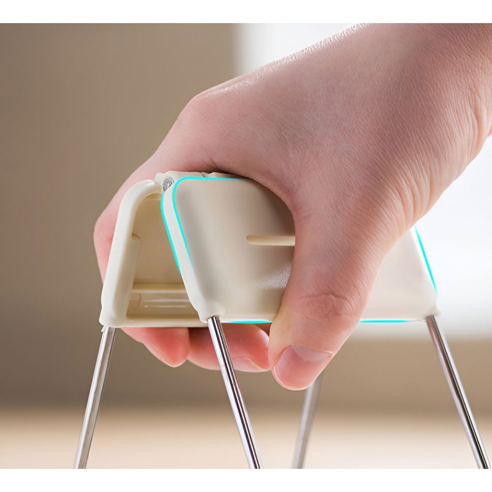 Clema pentru boluri, anti-alunecare, din silicon, de uz casnic, rezistent la temperaturi inalte, 17.6x11.5x5.15cm, gri [11]