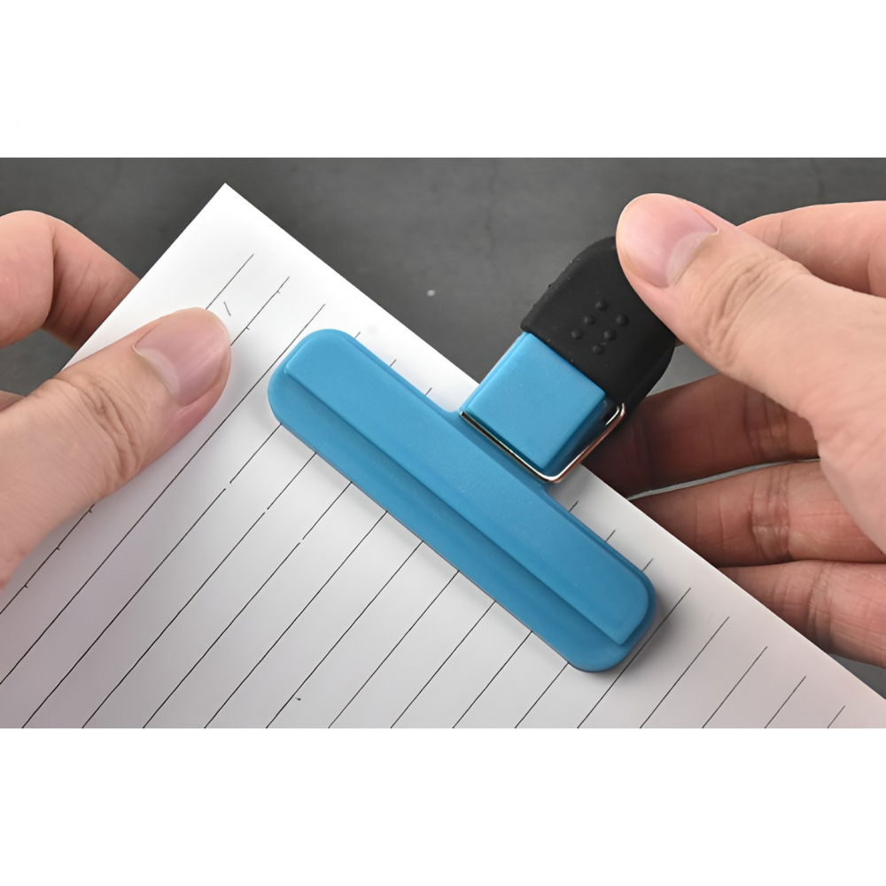 Cleste multifunctional pentru sigilarea pungilor, din plastic, mentine alimentele proaspete, 7x6.5 cm, albastru [5]