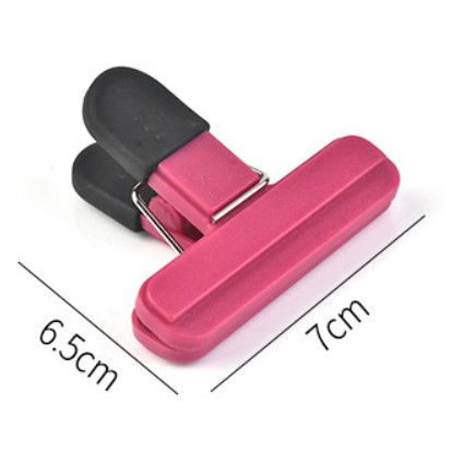 Cleste multifunctional pentru sigilarea pungilor, din plastic, mentine alimentele proaspete, 7x6.5 cm, roz [3]